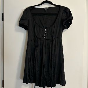 BEBE black babydoll dress